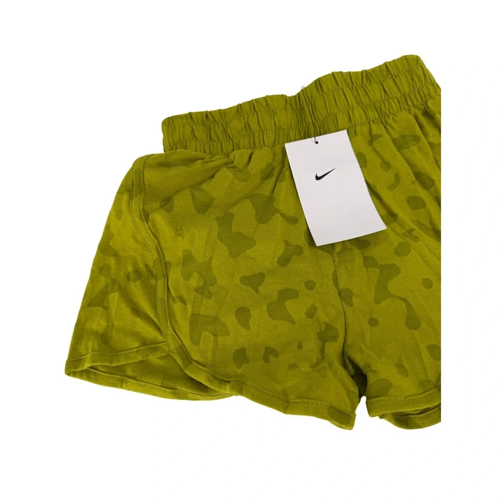 Nike Dri-FIT Big Girls High Waist Training‎ Gym Shorts Green Sz M New FB1095-390